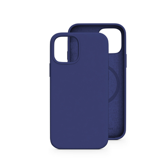 EPICO Silikonový kryt na iPhone 12 Pro Max s podporou uchycení MagSafe - modrý