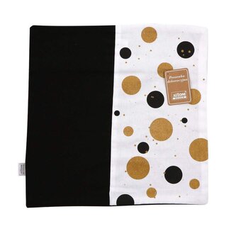 DEKORATIVNÍ POVLAK NA POLŠTÁŘ 40X40XCM ČERNÁ A BÍLÁ NEW YORK