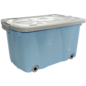 KONTEJNER KLIPER 58X37X30.5CM MODRÝ PASTEL (2221)