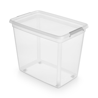 BASESTORE PLASTOVÝ BOX 58X39X49CM 80L TRANSPARENT (2742)