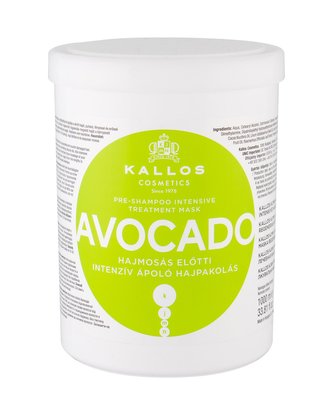 Kallos Intenzivní před šamponová maska pro hydrataci vlasů Avocado (Pre Shampoo Mask) Intenzivní před šamponová maska pro hydrataci vlasů Avocado (Pre Shampoo Mask) - Objem 1000 ml woman
