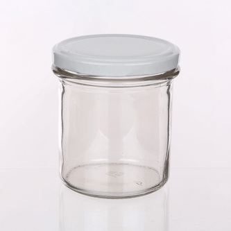 SADA 6 ZAVAŘOVACÍCH SKLENIC TO-350 + BÍLÉ VÍČKO FI 82 6Z