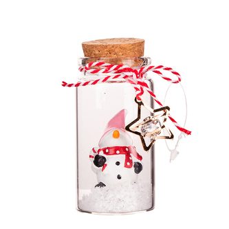 ŠŤASTNÝ STROM DEKORACE V SKLENĚNÉM SKLE 3.5X3.5X4.5CM