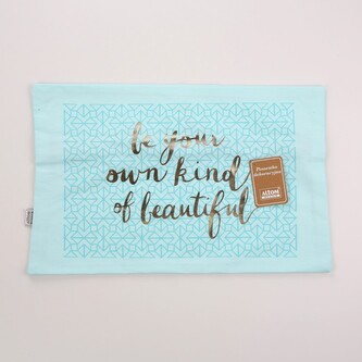 DEKORATIVNÍ POVLAK NA POLŠTÁŘ 30X50XCM ZLATÉ NÁPISY DEKORACE III IBIZA