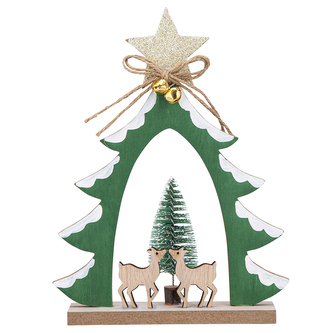 DŘEVĚNÁ FIGURKA STROMEK 16X20.5CM