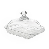 SKLENĚNÁ MÁSLENKA KARO 15.0X5.3CM