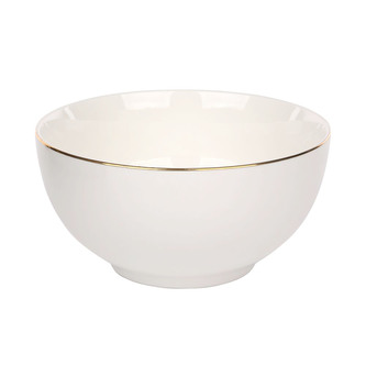BELLA GOLD LINE MISKA 14CM 630ML KRÉMOVÝ PORCELÁN NOVINKA