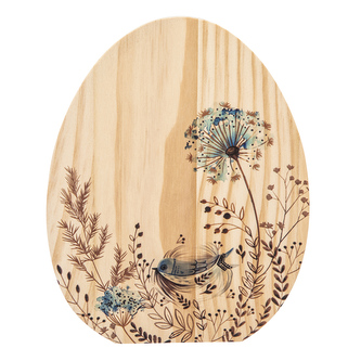 DŘEVĚNÁ DEKORACE VAJÍČKO 16X1.5X20CM SERENITY