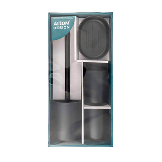 KOUPELNOVÁ SADA 4 KS ČERNÁ