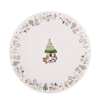 XMAS STROMEČEK DEZERTNÍ TALÍŘ PORCELÁN NBC 20CM