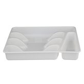 PLASTOVÝ PŘÍBORNÍK 34X26X4.5CM BÍLÝ
