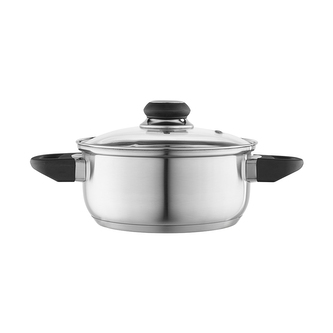 EMILIO NEREZOVÝ HRNEC 1.9L 18CM SE SKLENĚNOU POKLIČKOU