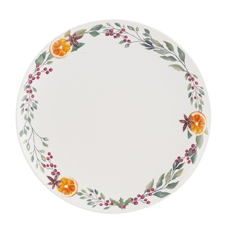 TALÍŘ DEZERTNÍ NBC 20CM S DEKORACÍ WINTER TEA