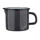 HRNEK SMAŠLÍ 12 CM SMALTOVANÝ ŠEDÝ TEČKOVANÝ