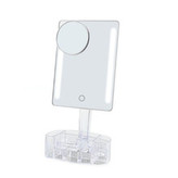 Deveroux Kosmetické LED zrcátko dobíjecí DC120 woman