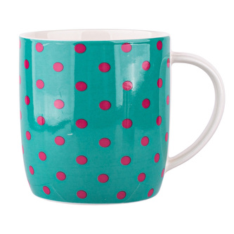 HRNEK BARYŠKA ŠIROKÁ PORCELÁN NBC 300ML SPOD. PUNKTOVÝ DEK. A