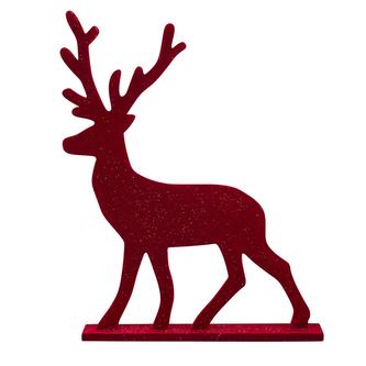 DŘEVĚNÁ FIGURKA JEDNOROŽCE S VELVETOVÝM DOKONČENÍM 23X4X30CM