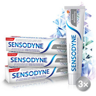 Sensodyne Zubní pasta s bělicím účinkem Extra Whitening Tripack 3 x 75 ml unisex