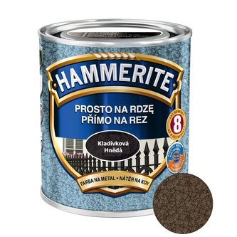 Hammerite Přímo na rez kladívkový 0,25l Hnědý