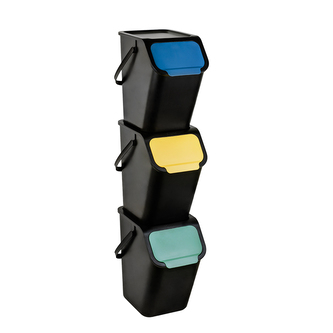 BINI KOMPLET 3 KOSY SE SEGREGACÍ ODPADŮ 25L