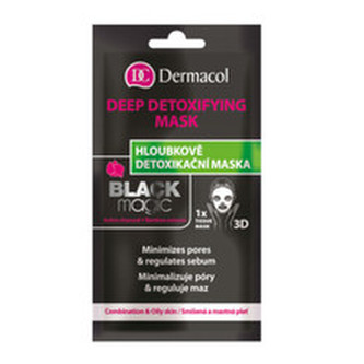 Dermacol Textilní hloubkově detoxikační maska Black Magic (Deep Detoxifying Mask) 15 ml woman