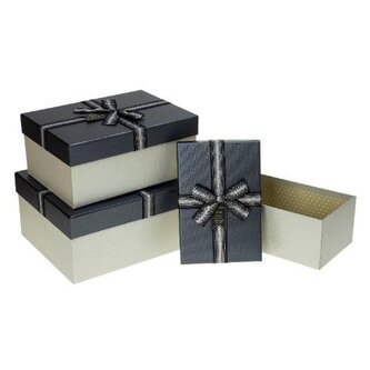 Pudełko prezentowe PUG-22089-PR 3szt ROZETTE