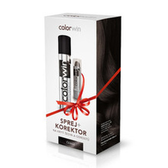 Colorwin Sprej a korektor na krytí šedin a odrostů Černý 75 ml + 4,6 g man