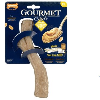 Nylabone hračka Gourmet klacek příchuť burákové máslo XL