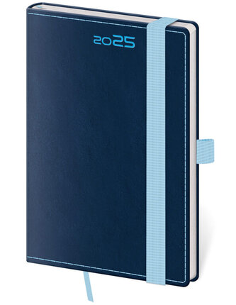 Kapesní diář Double Blue s poutkem