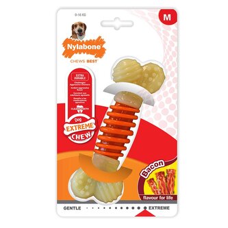 Nylabone hračka Extreme ProAction kost příchuť slanina M