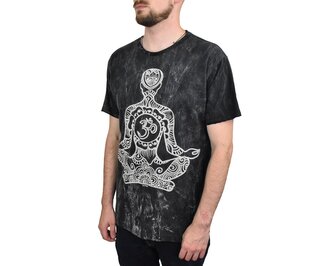 Tričko Pánské, Joggin Chakra, černé vel.L