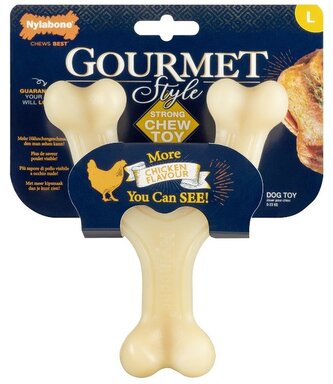 Nylabone hračka Gourmet Wishbone příchuť kuřecí L