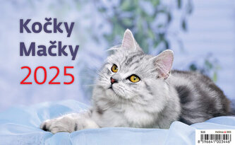 Kalendář stolní 2025 - Kočky / Mačky