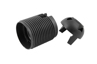 Objímka plastová E27, typ: 81 (1352-13000) - černá, s vnějším závitem, s čepičkou