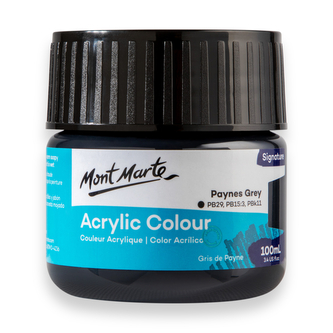 Mont Marte akrylová barva,100ml, tm. antracitová (Paynes Grey)