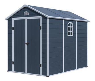 Zahradní domek G21 Boston 523 - 188 x 278 cm, plastový, šedý Zahradní domek G21 Boston 523 - 188 x 278 cm, plastový, šedý