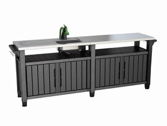 Grilovací stolek Keter UNITY Chef 415 L grafitový Grilovací stolek Keter UNITY Chef 415 L grafitový