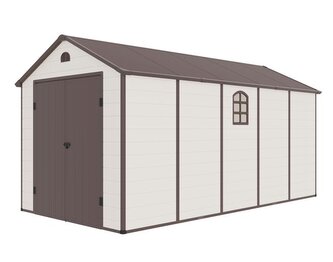 Zahradní domek G21 Boston 1104 - 241 x 456 cm, plastový, béžový Zahradní domek G21 Boston 1104 - 241 x 456 cm, plastový, béžový