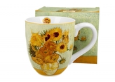 Porcelánový hrnek XXL Sunflowers inspired by Van Gogh 1000 ml v dárkové krabičce