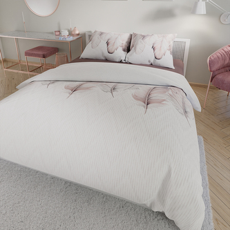 Bavlněné povlečení NATANIEL 100% bavlna 1x 200x220 cm, 2x povlak 70x80 cm francouzské povlečení MyBestHome