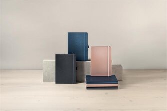 Exkluzivní zápisník "Conceptum", metalická růžová, A5, linkovaný, 97 listů, tvrdé desky, SIGEL CO401