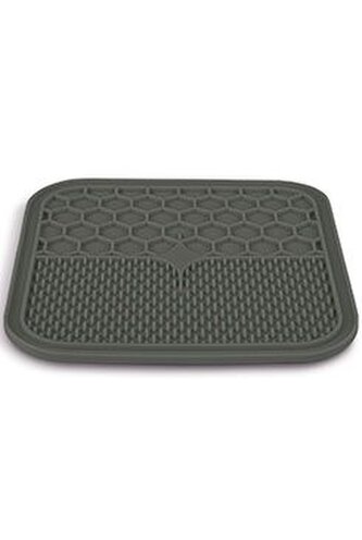 Lízací podložka pro psy SILICONE šedá L Zolux