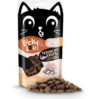 Lucky Lou Lucky Ones Krunchy Krisps Kuře a losos 60 g