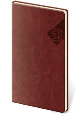 Diář 2025 Nebrasca týdenní kapesní anglická červená