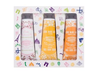 Institut Karité Shea Hand Cream krém na ruce Light Shea Hand Cream Rose Mademoiselle 30 ml + krém na ruce Shea Hand Cream Jasmine 30 ml + krém na ruce Shea Hand Cream Almond & Honey 30 ml