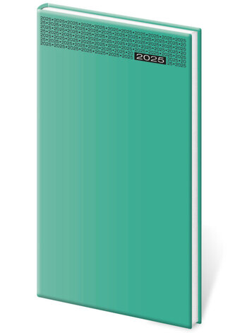 Diář 2025 Gommato týdenní kapesní tyrkysová