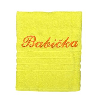 Forbyt, Dárkový ručník, Babička, žlutý