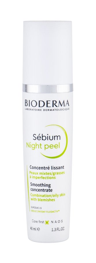 Bioderma Noční pleťové sérum s peelingovým efektem (Sebium Night Peel Smoothing Concentrate) 40 ml woman