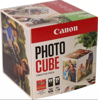 Canon CARTRIDGE  PG-560/CL-561 PHOTO CUBE Creative Pack White Green - 5x5 fotopapír (PP-201 40 obr.)