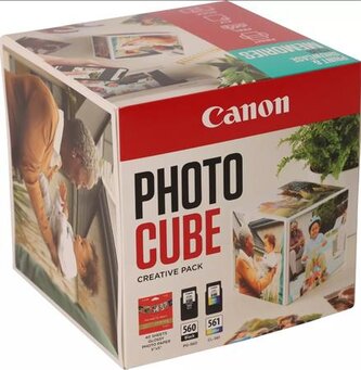 Canon CARTRIDGE  PG-560/CL-561 PHOTO CUBE Creative Pack White Blue - 5x5 fotopapír (PP-201 40 obr.)